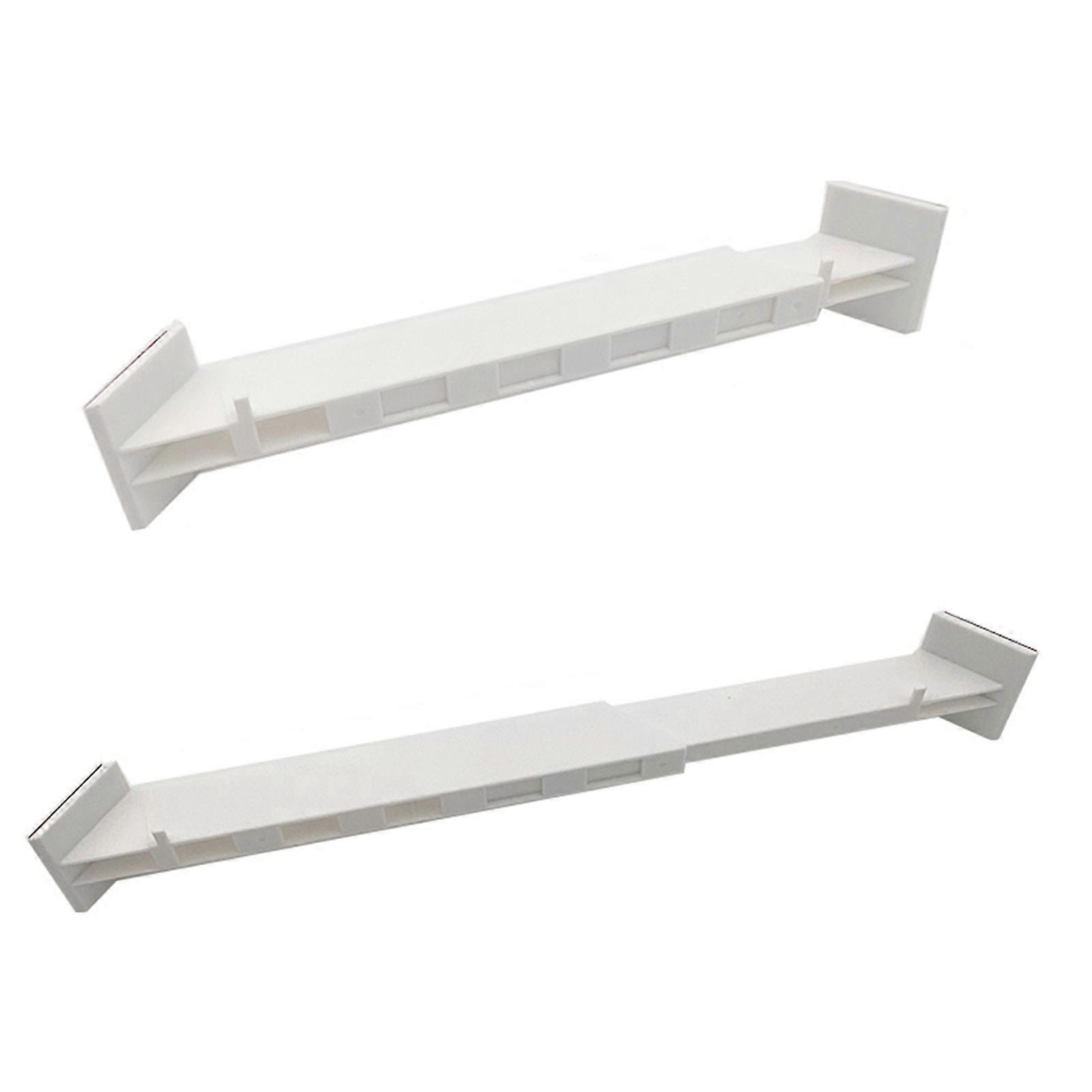 2PCS RV Camper Travel Trailer Baño Stick En La Ducha Barra De Almacenamiento De Esquina Accesorio RV