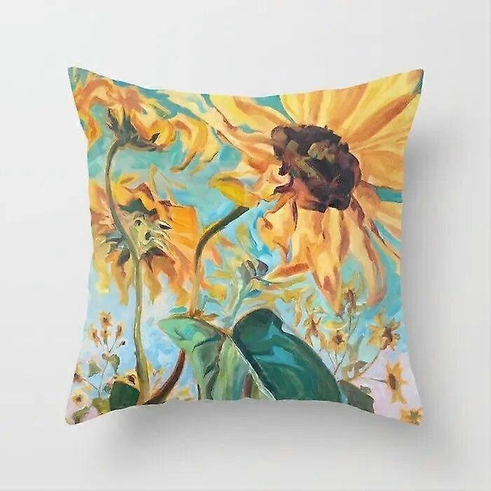 Pillowcase Square Pattern Style-883 Bedroom Sofa Car Cushion Cover Pillowcase