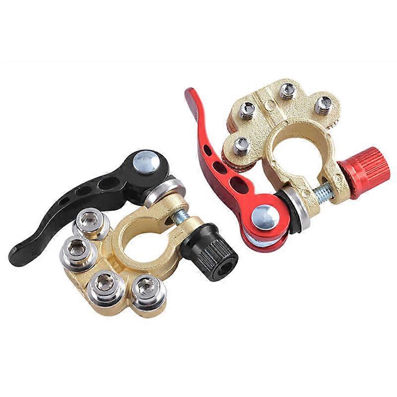 2Pcs Connecteurs De Borne De Batterie Deverrouillage Rapide Deconnectez La