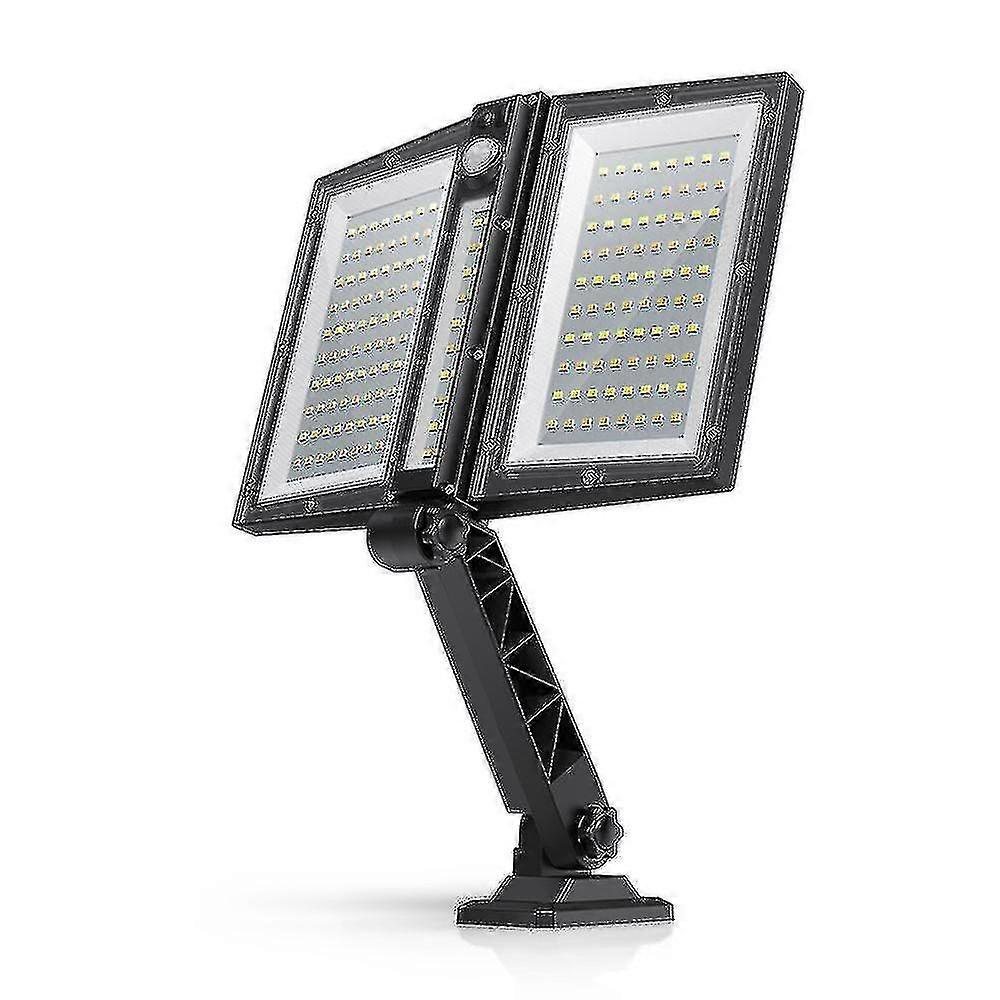 Outdoor Solar Light, Double Temperature Light, Folding Led Garden Light, With Remote