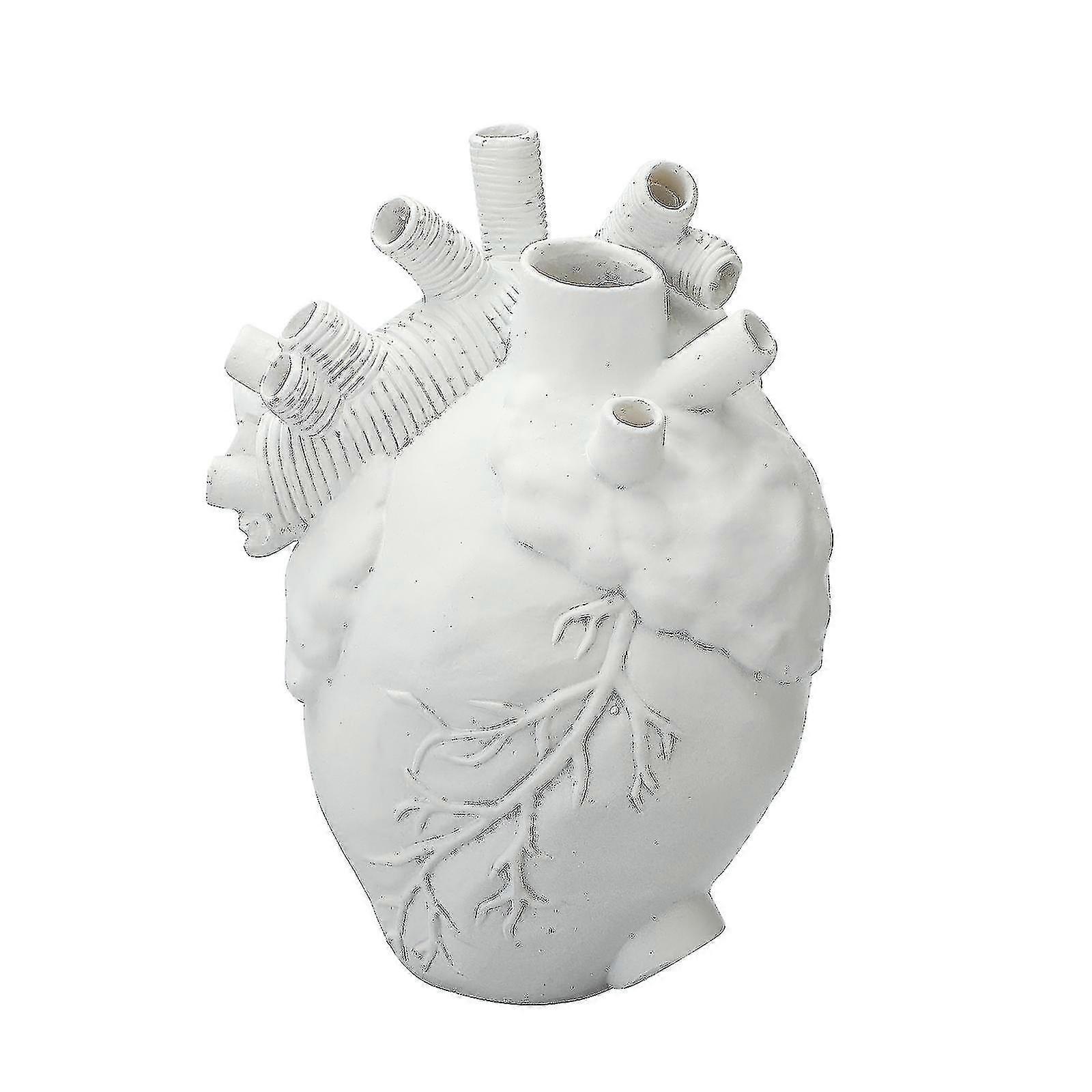 شكل قلب على شكل قلب زهرة حاوية مزهرية مجففة الجسم النحت الراتنج المزهريات الأنيقة الأواني ديكور المنزل Banmo