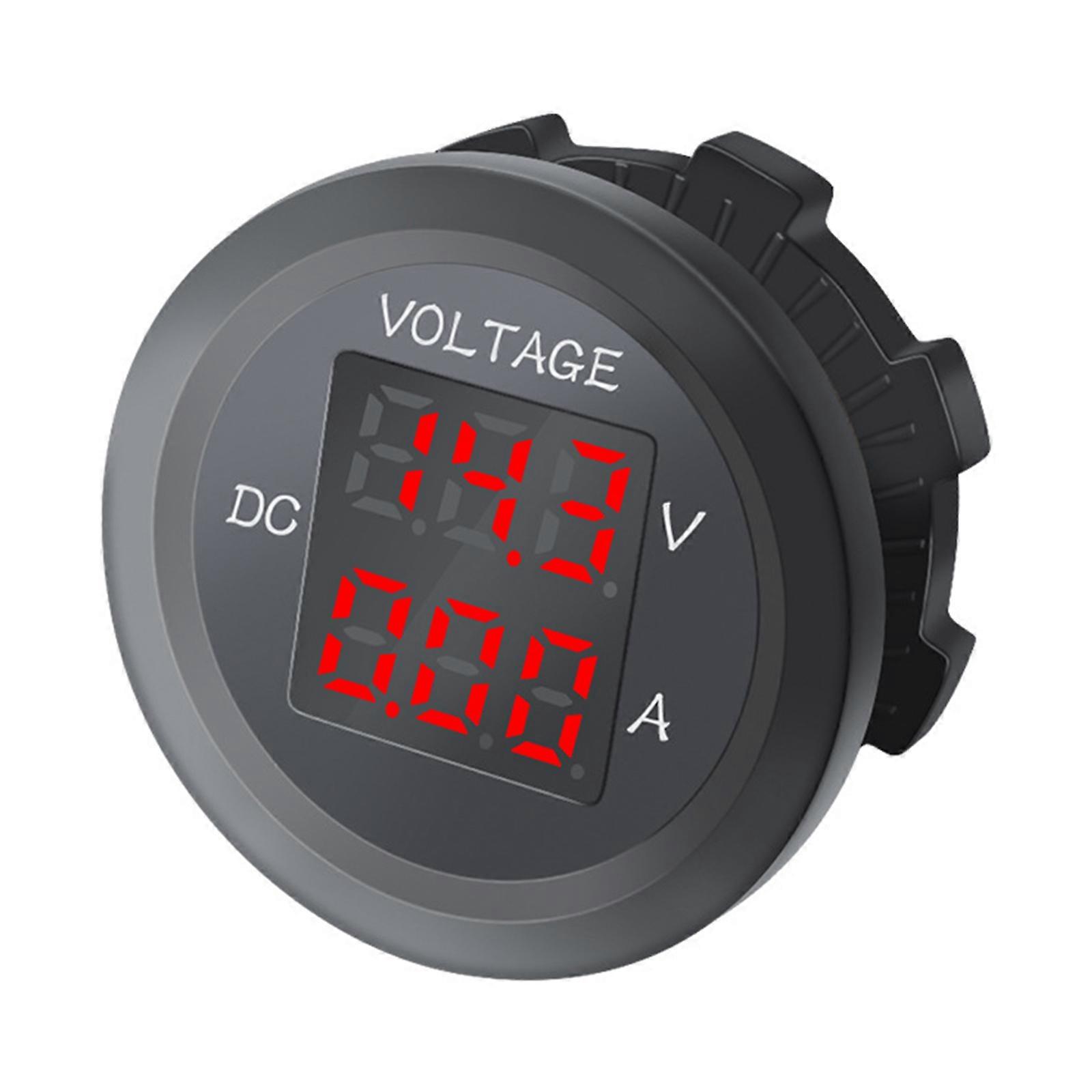 LED Digital Voltmeter Ammeter for DC 12-24V Voltage Current Volt Amp Tester Dete
