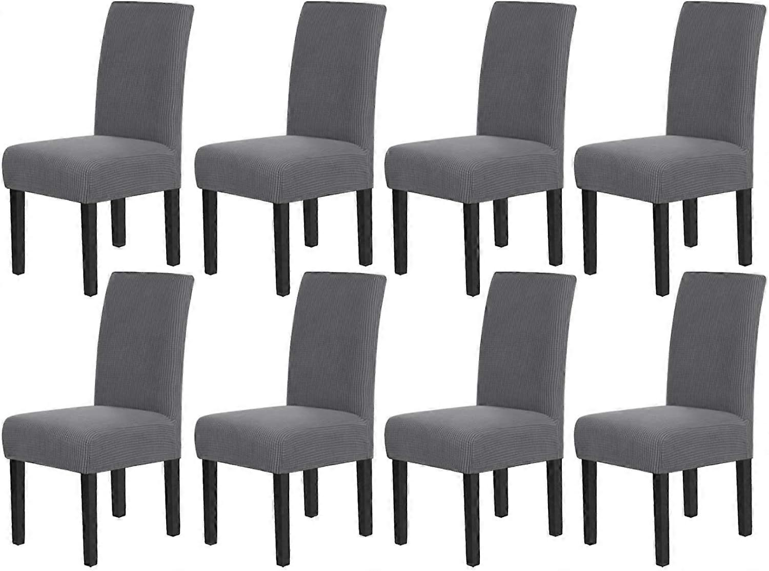 כיסויי כיסא לפינת אוכל כיסויי כסאות אוכל מתיחה כריות כיסא לכיסאות אוכל כיסויי כיסא רחיצים נשלפים סט של 2, מרווה