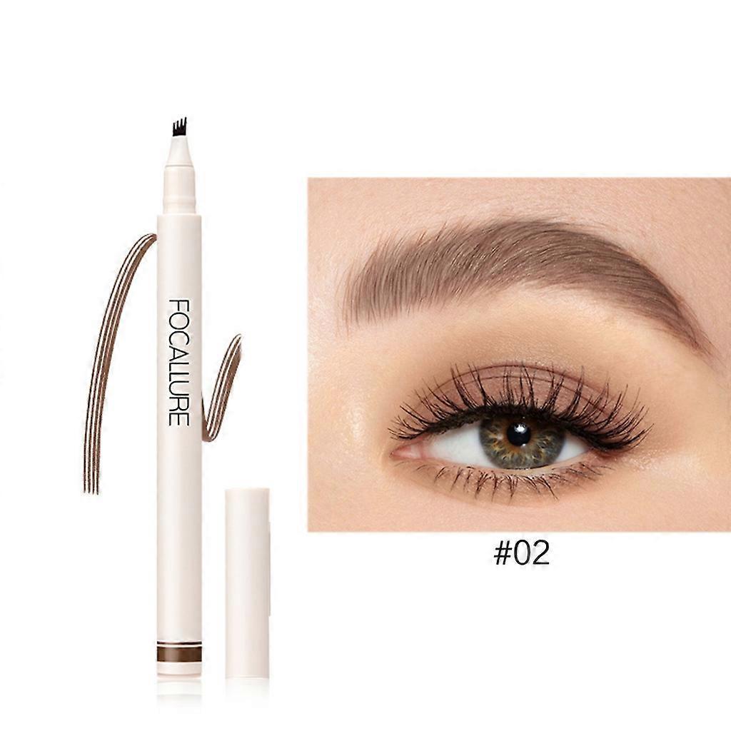 Waterproof Liquid Eyebrow Pencil with Micro-Fork Tip Applicators Microblading