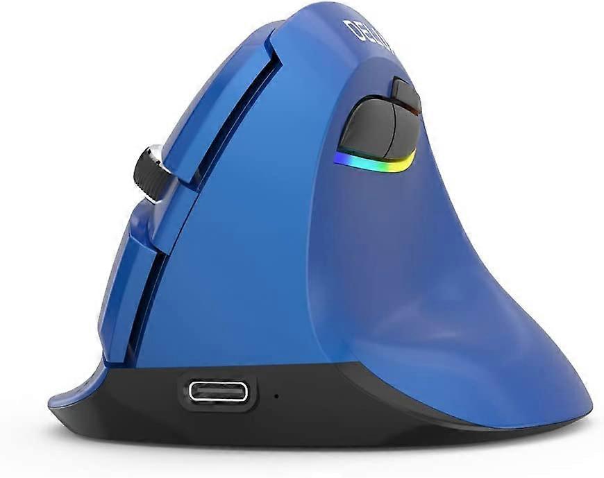 Sonstiges Zubehör für die Heimautomatisierung Silent Wireless Vertical Mouse, 2,4 GHz und Bluetooth 4.0 Dual Mode Optical Mouse, 2400 DPI und RGB-Dekor-Lichtaufladung