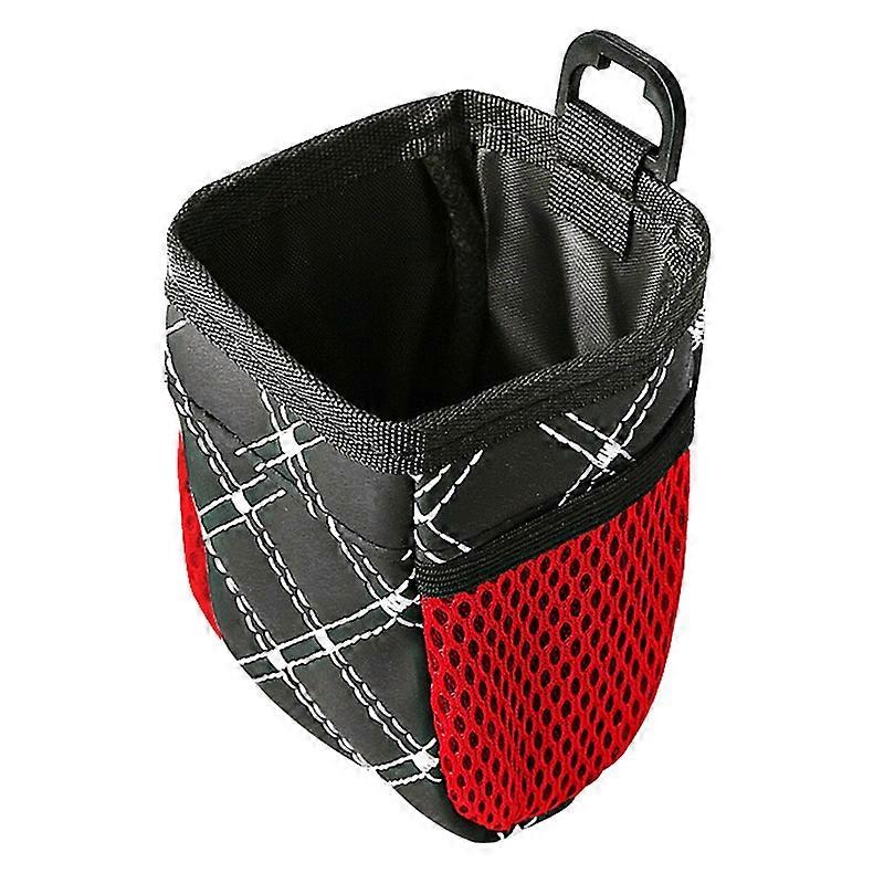 2pcs Car Air Outlet Sundries Storage Bag with Net Pocket