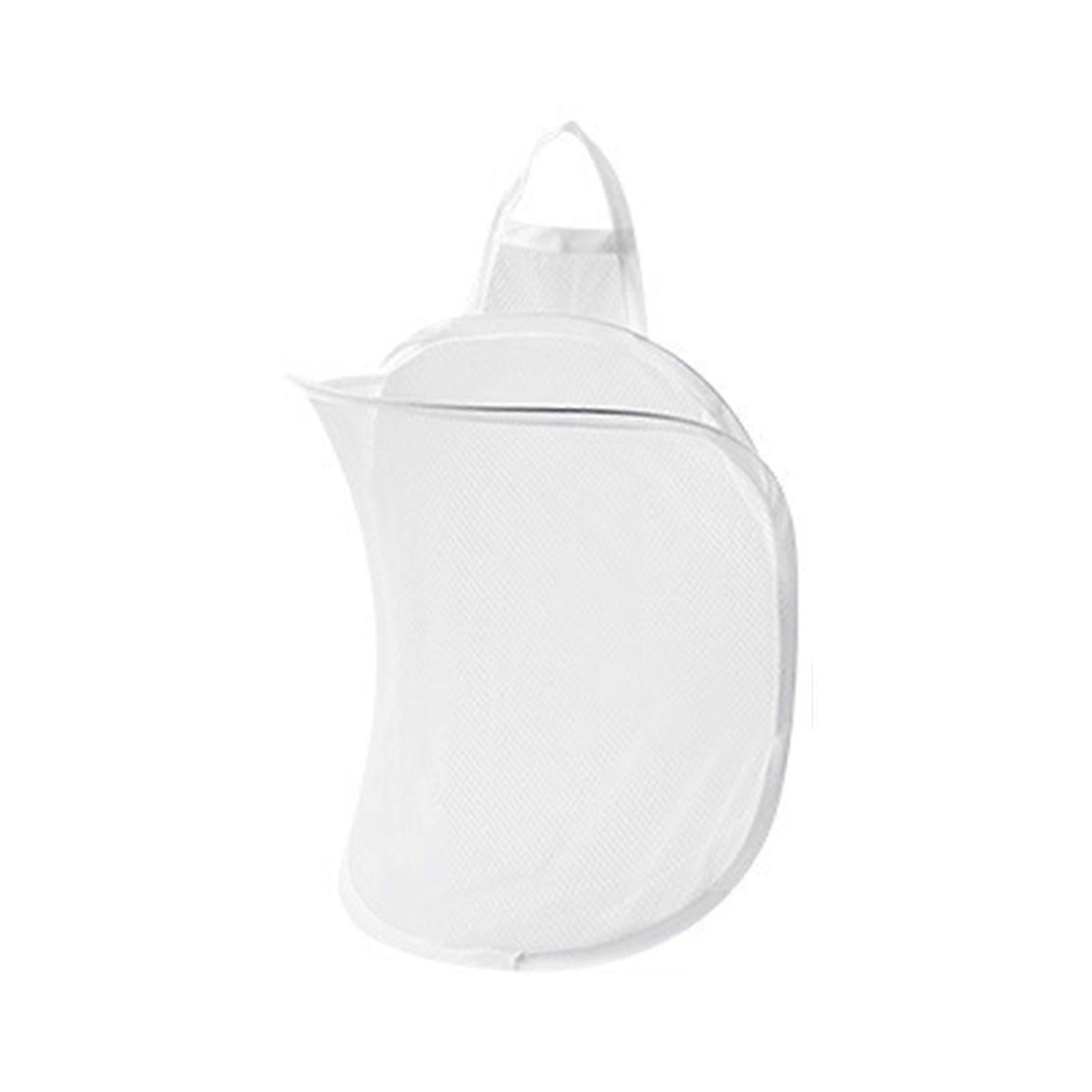 Household Folding Mesh Bathroom Polyester Hanging Laundry Basket Bag