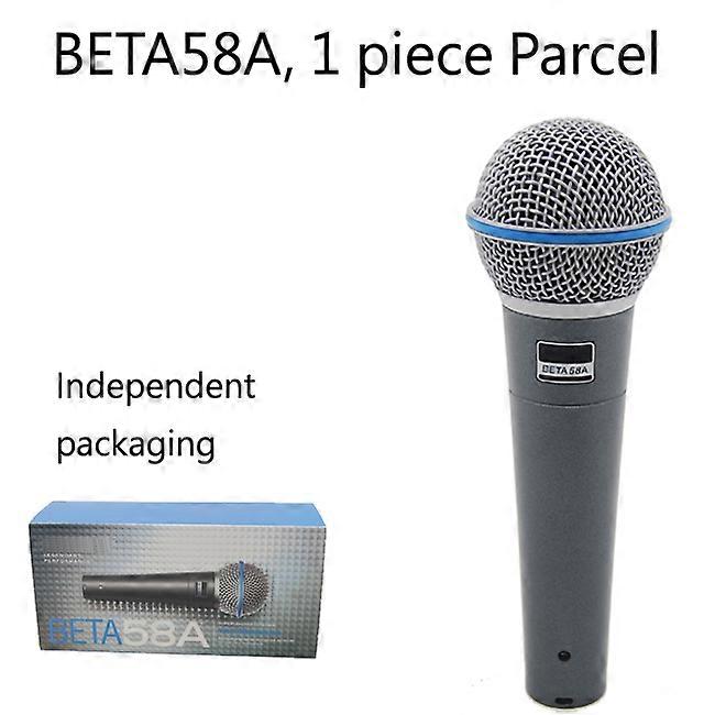 Frete grátis beta58a microfone vocais com fio cardioide dinâmico microfone profissional beta microfone cardioide com fio