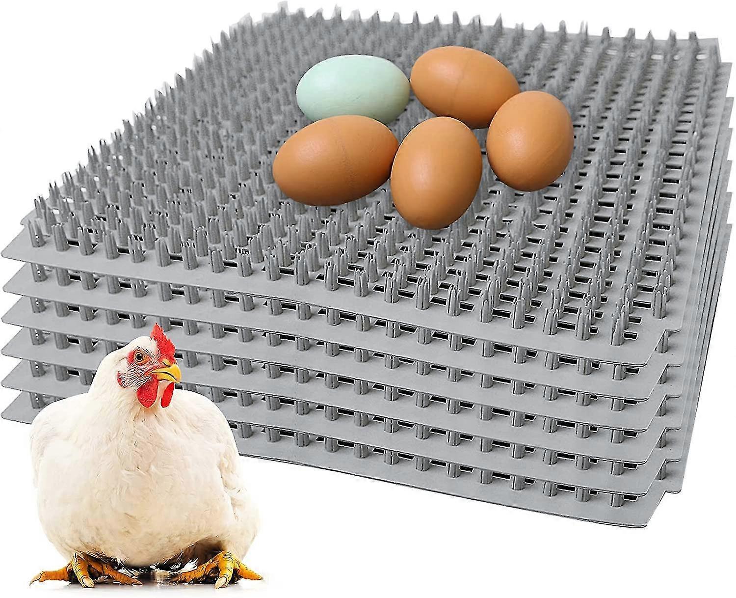 Chicken Nesting Box Pads, 6pcs Chicken Nesting Box Plastic Liners, Reusable Egg Laying Mats For Chicken Coop Poultry Nest