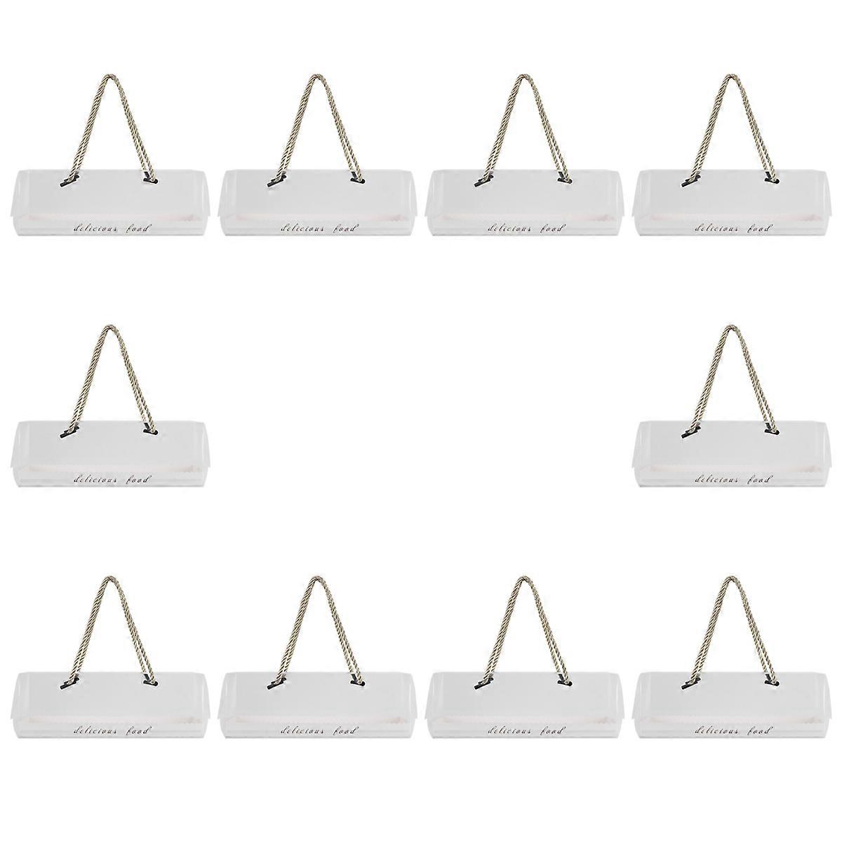 10pcs Cake Packaging Boxes Food Packing Boxes Portable Packing Boxes