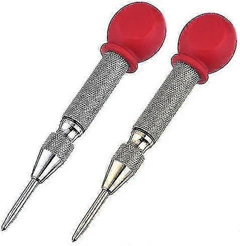 High Speed Center Punch, Center Hole Punch Marker Scriber For Wood, Metal, Plastic, Car Window Puncher Breaker Tool With Cushion Cap And Adjusta