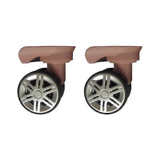 1 Pair Universal Replacement Wheels Low Noise Double-Row Large Size Trolley Case Luggage
