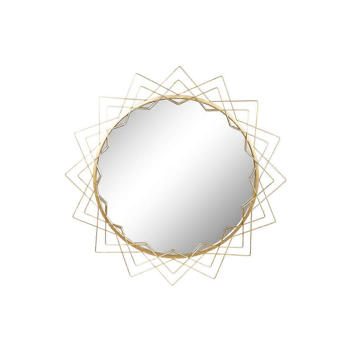 Wall mirror Home ESPRIT Golden 80 x 2,5 x 80 cm 80 x 2,50 x 80 cm