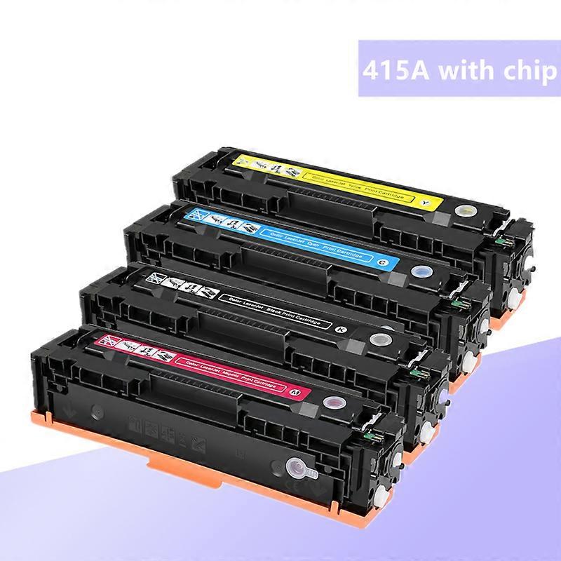 415A Cartucho de Toner Colorido Compatível HP 415A W2030A W2031A W2023A W2033A para HP Color LaserJet Pro MFP M479 M454Com chip