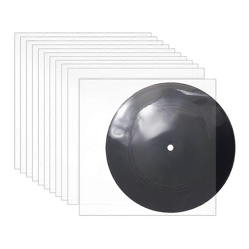 Transparent Plastic Storage Bags Square for Disc Protector Clear 185x187x0.1mm