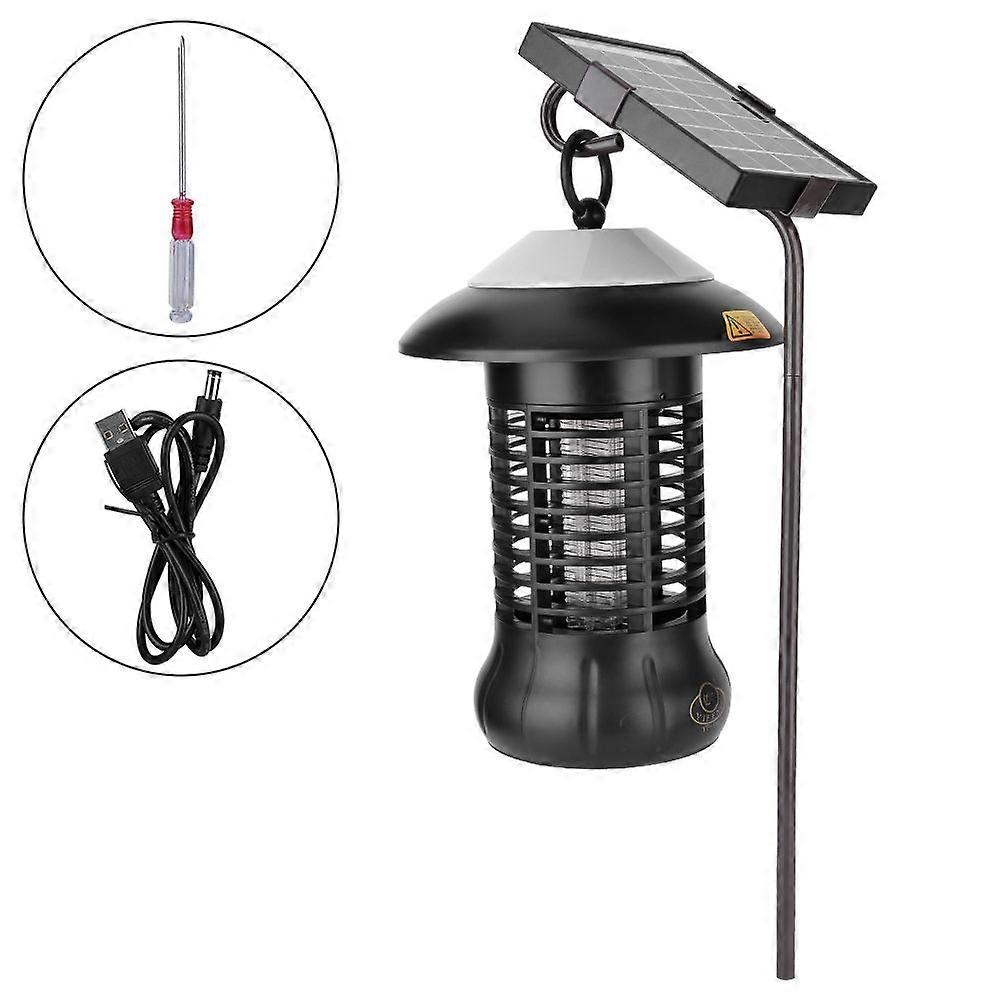 Solar Powered Insect Pest Mosquito Killer LED Lamp Light Function