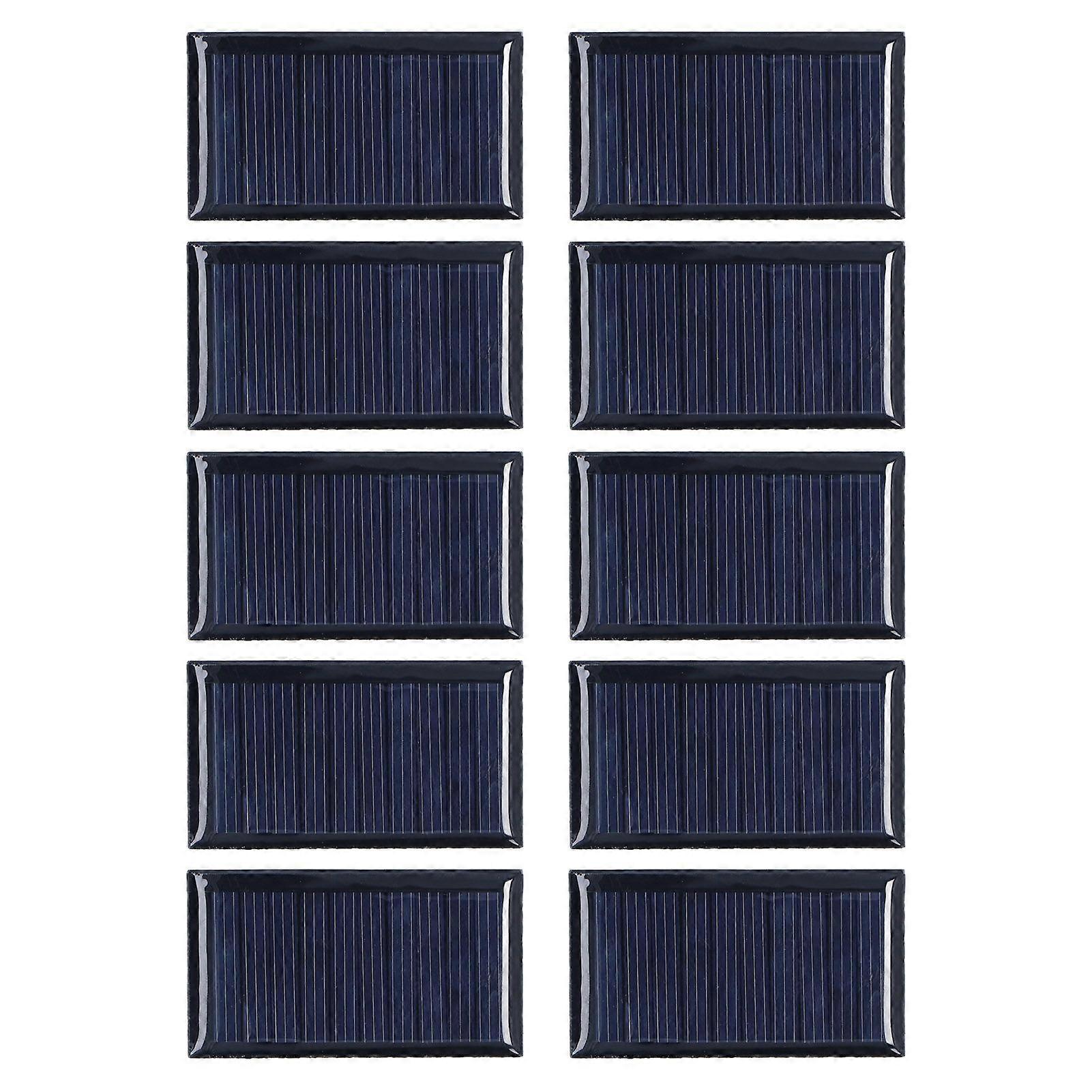 10pcs Small Solar Cell Weather Resistant DIY Solar Panel Module for Science Projects Toy Light 0.15W 5V