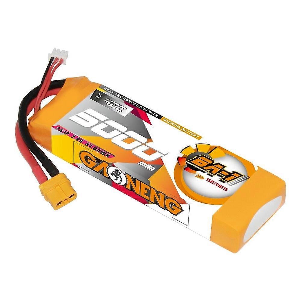 Gaoneng GNB 7.4V 5000mAh 40C 2S LiPo Battery T Plug / XT60 Plug for 1/10 and 1/8 scale RC Hobby Mode