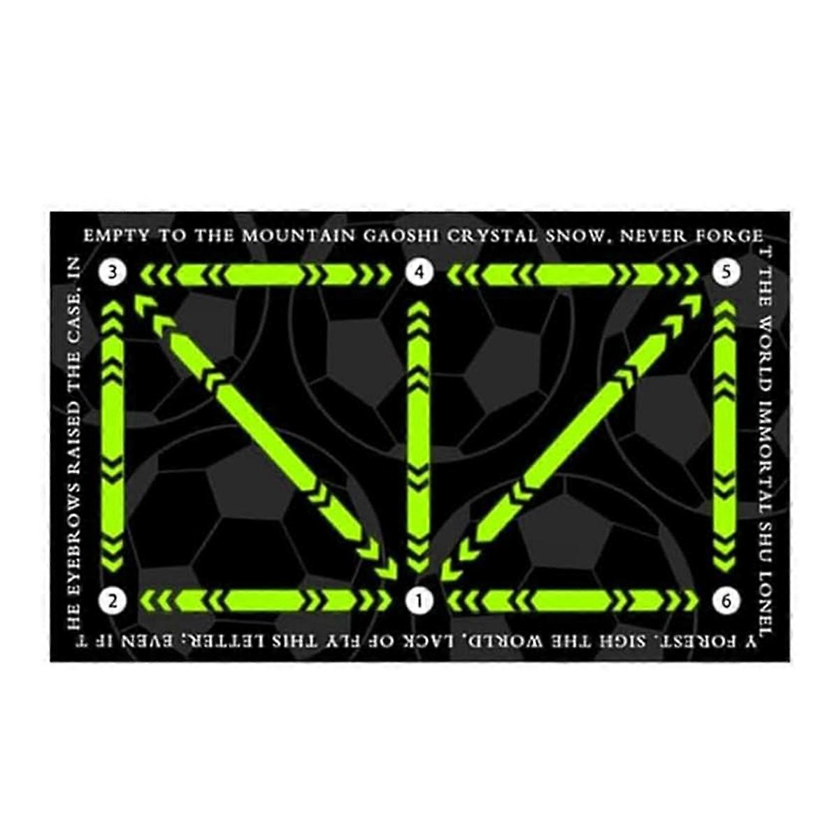 Football Footstep Training Mat, Non-Slip Footstep Training Mat, Soccer Train Mat for All Levels,for
