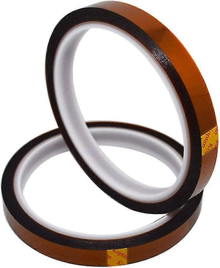 2pcs Kapton Haute Temprature Rsistant, Ruban Masquage Polyimide, Pour Imprimante 3d, Le Soudage, Le Revtement En Poudre, La Sublimation Et Les Circuit
