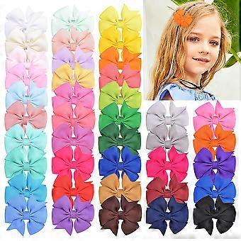 thumbnail image 2 of Cisixin Boutique Baby Girls Alligator Clips Grosgrain Ribbon Pinwheel Hair Bows For Teens Kids 2 of 10