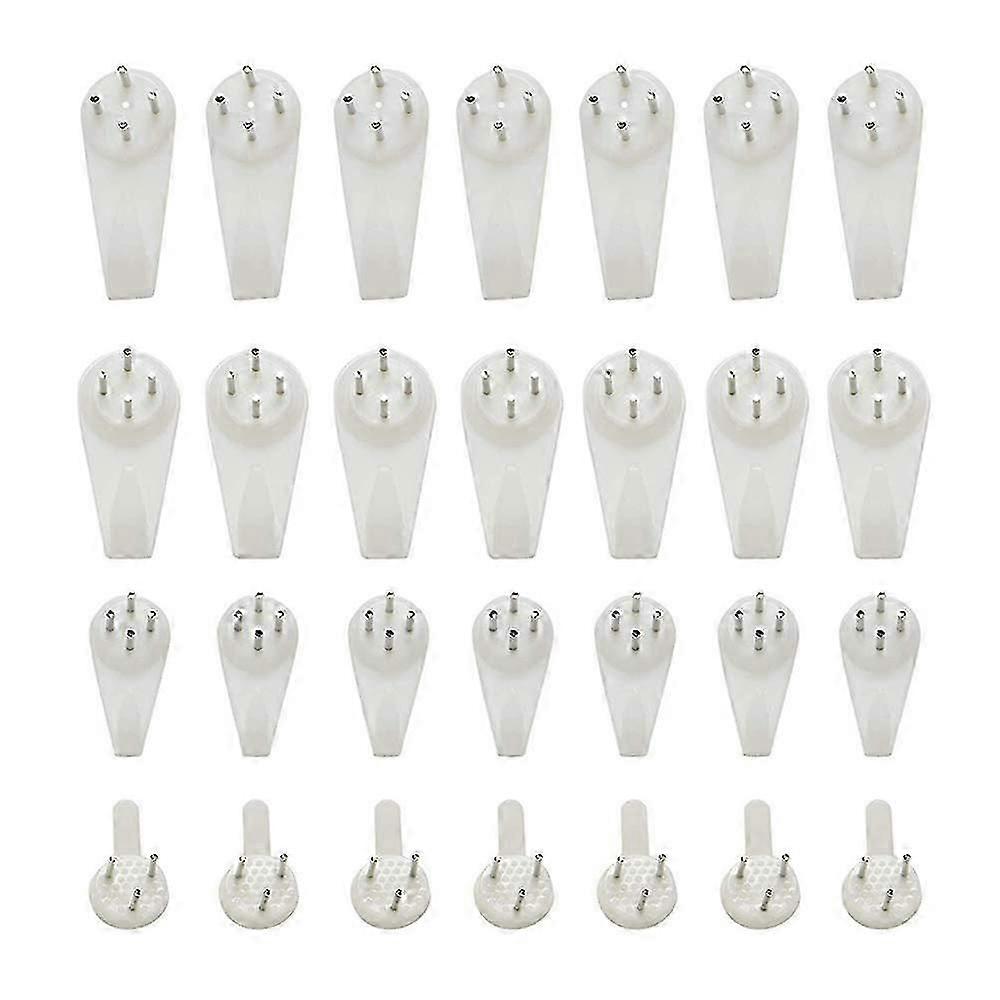80pcs Picture Hooks for Hard Wall Picture Hanging Kit Non-Trace Hard Wall Hanger Hook