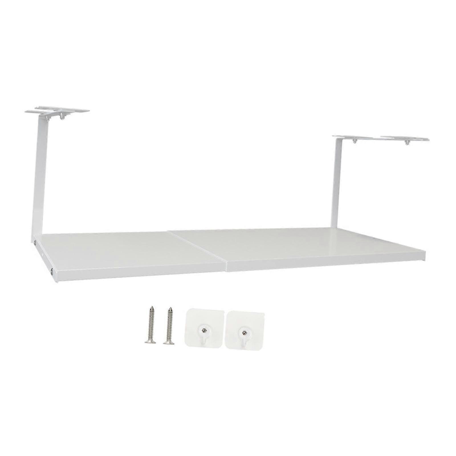 under Shelf Organizer Extendable Under Shelf Storage for Laundry Room Pantry White