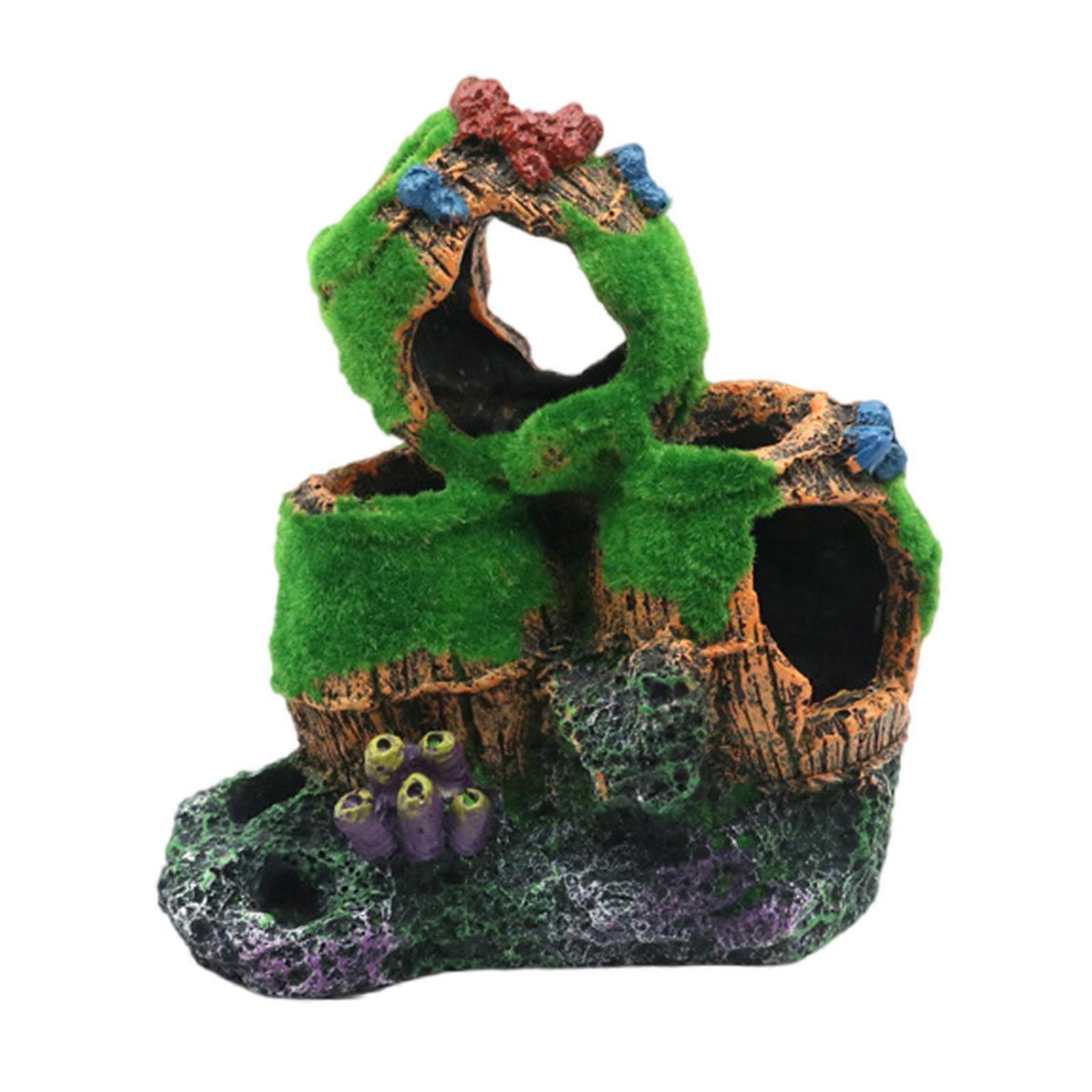 Resins Shrimp Hideaways Barrels Artificial Bucket Hole Safety Resins Ornaments for Crystal Shrimp Breeding