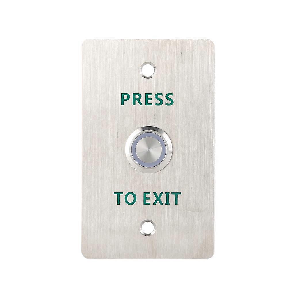 DC12~24V Metal Door Open Release Press to Exit Button Switch LED for Access Control