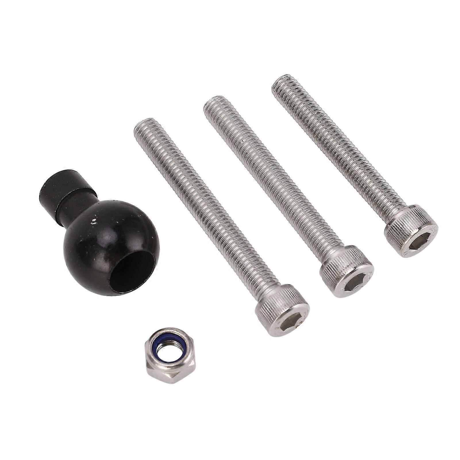 Collier de guidon de moto Base de fourche Tige de fourche Base de rotule Base de tête de rotule avec boulon de support M8 Boule en caoutchouc de 1 pouce pour système de support B-367U
