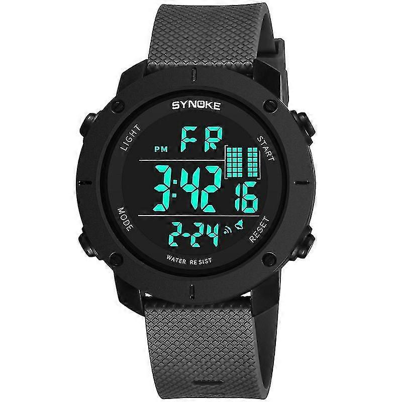 Synoke 9658 Multi-function Waterproof Electronic Watch Gray