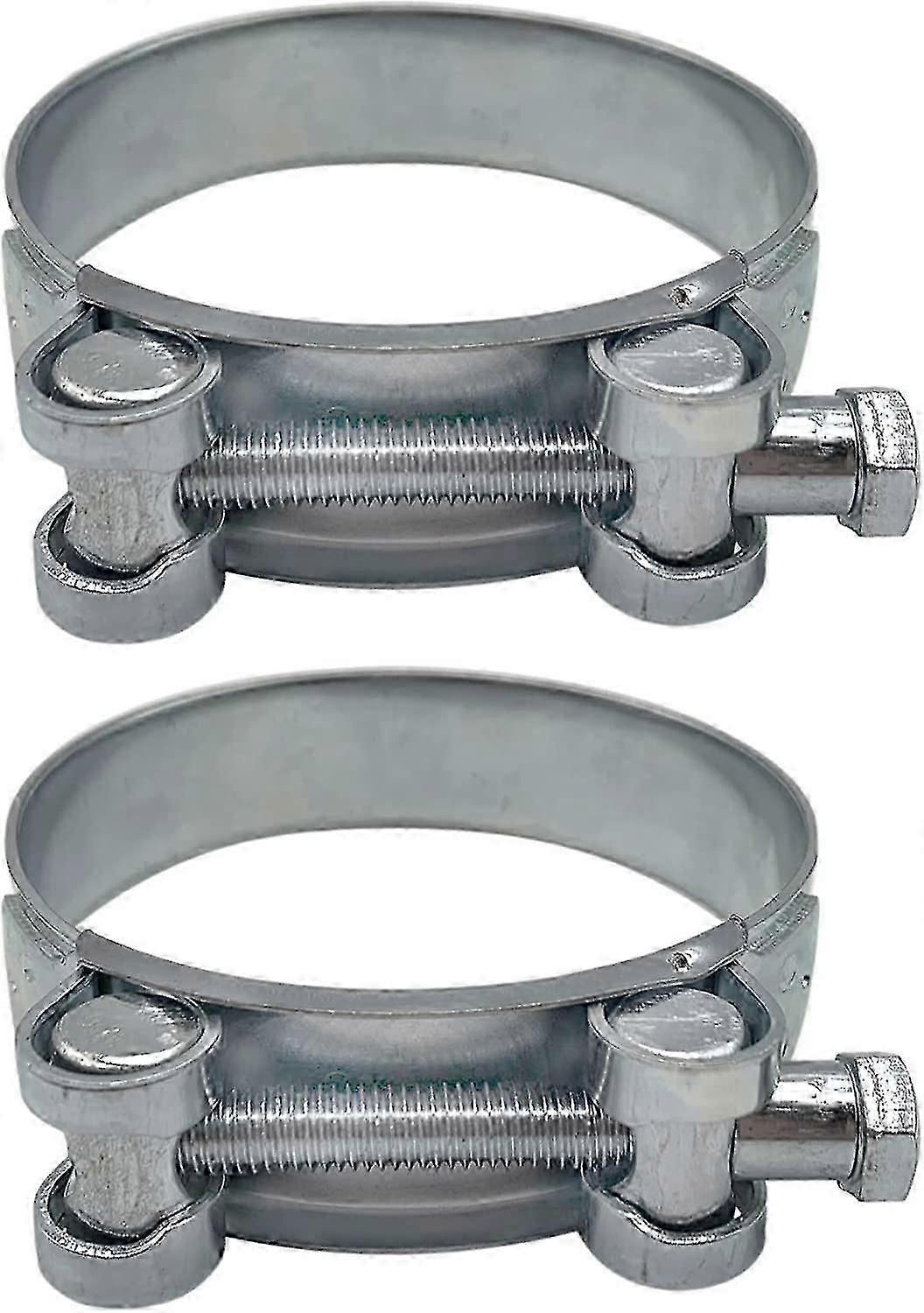 2 Pack Reinforced Clamps For 80-85mm Galvanized Steel Pipe