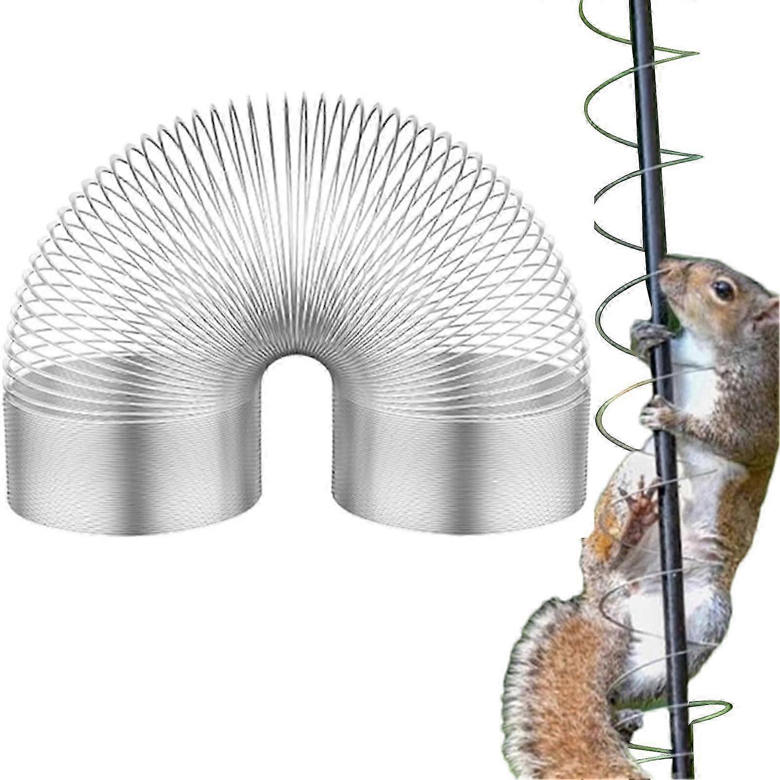 Eekhoorn Proof Spring Eekhoorn Baffle voor Bird Feeder Anti-eekhoorn Bird Feeder Wrap Around Eekhoorn Proof Spring Bird Feeder Protector Spring Type Co
