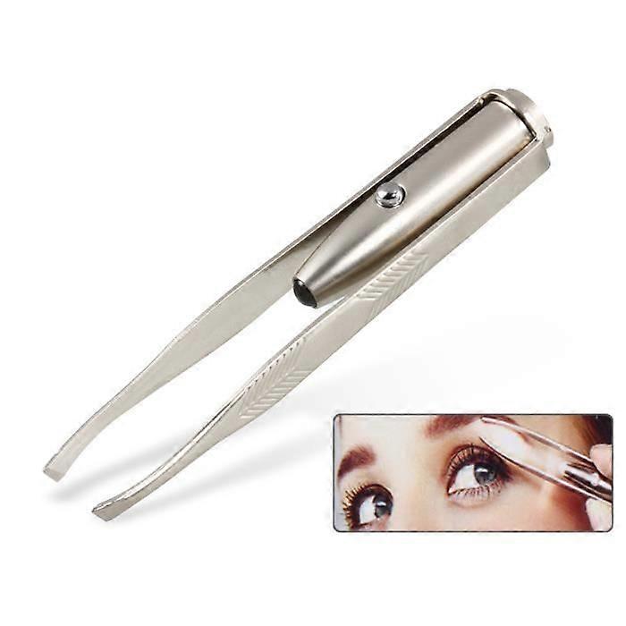 Eyebrow makeup tweezers with tweezers