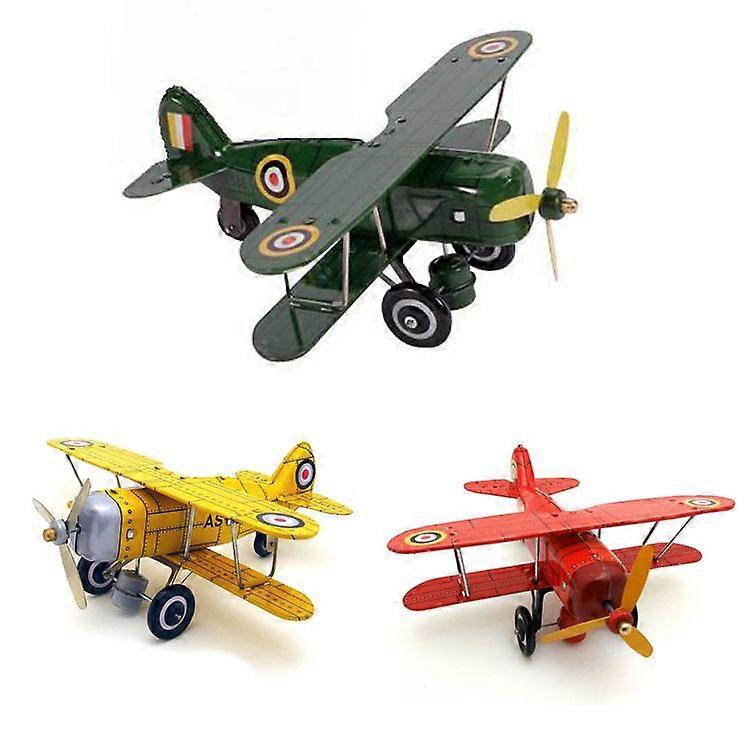 Curtiss Aircraft Clockwork Toy Creative Window Display Props Personalized Gift Props Tin Toys
