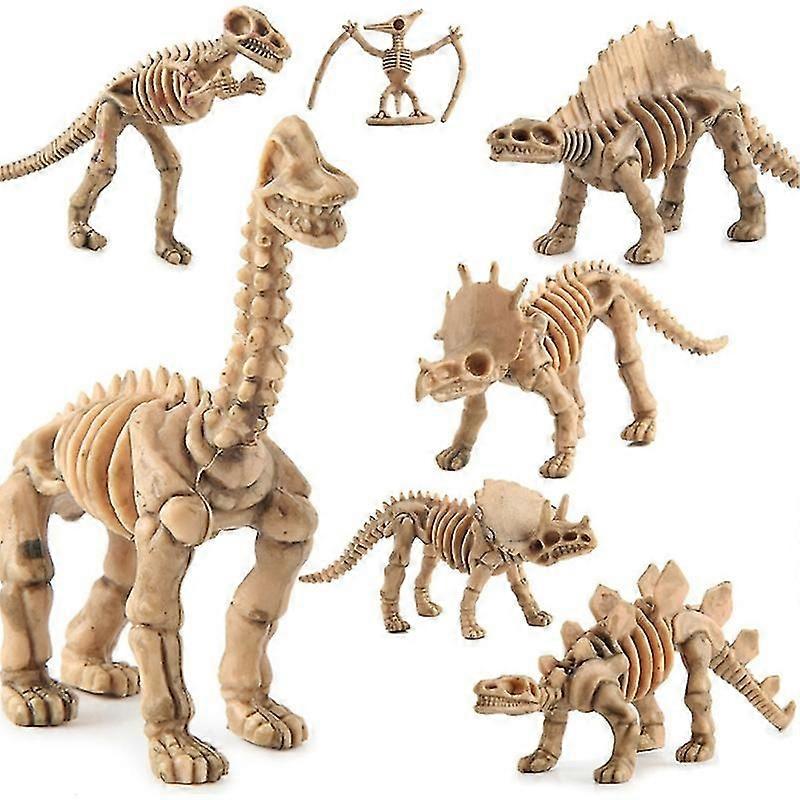 12pcs Dinosaur Skeleton Fossils Figures Toys