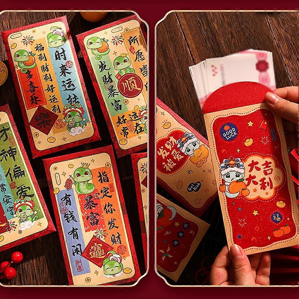 2025 Year of the Snake Red Packet Fortune God of Wealth New Year