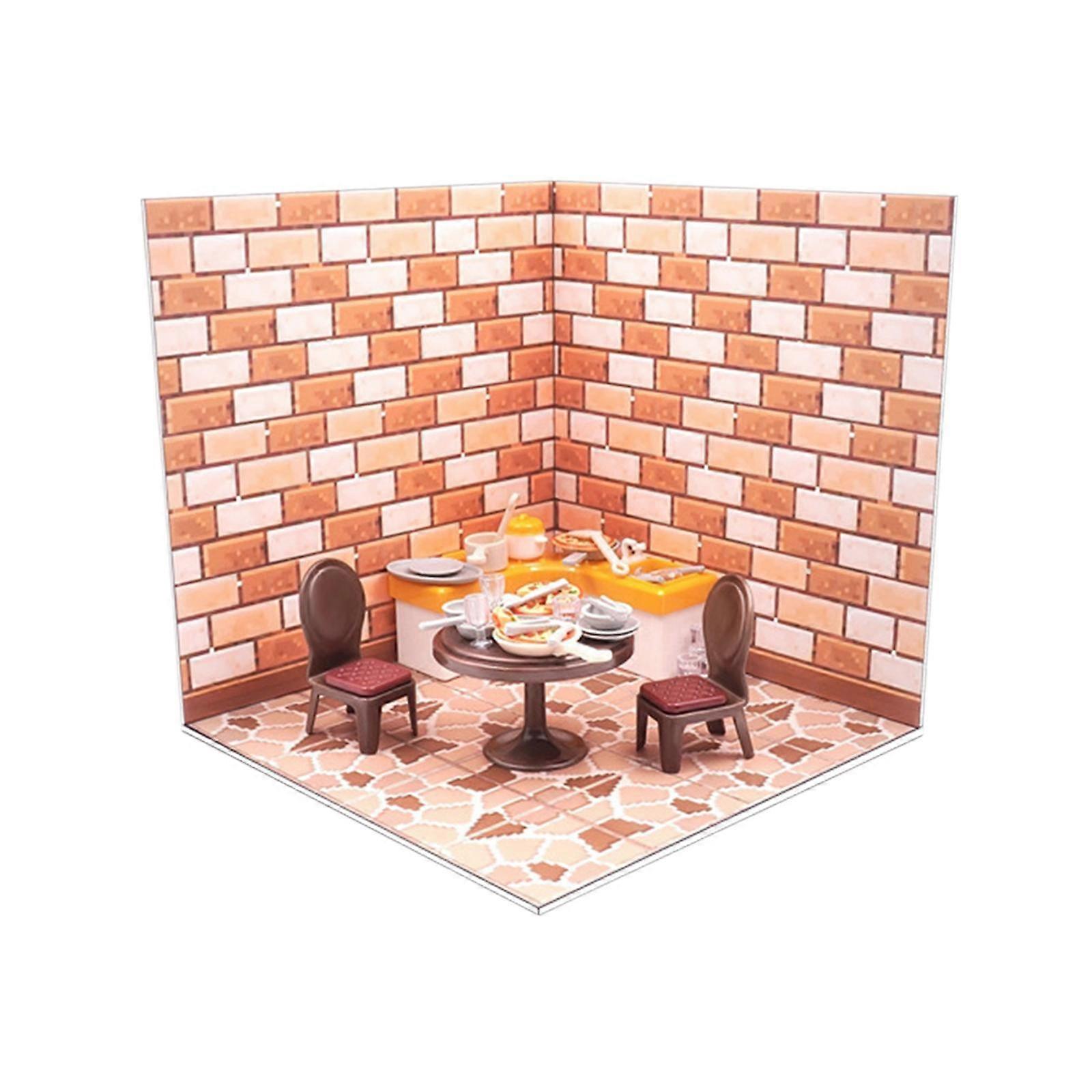1/12 Scale Backdrop Organizer Scene Display, Collection Background Layout,