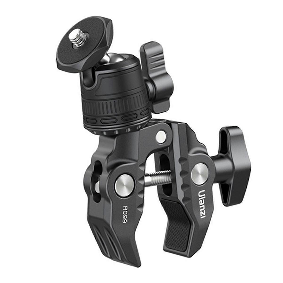 R099 Super Clamp Camera Mount with 360 Adjustable Mini Ball , Magic Arm for , DSLR, Monitor, Motorcycle Rig