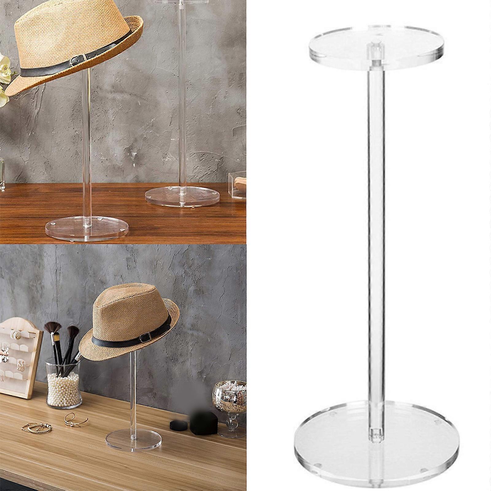 Practical Sturdy Acrylic Hat and Wig Display Stands With Scratch Resistant Materials And Stability Household Daily USE  30CM