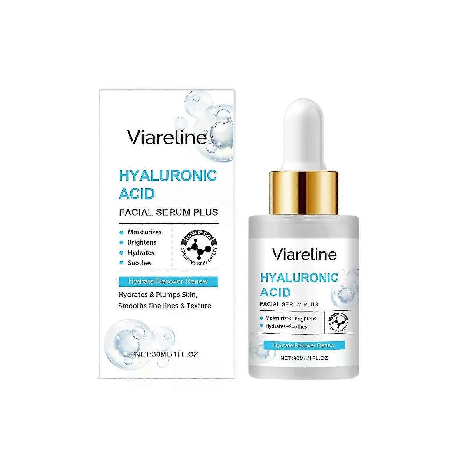 Serum do twarzy z witaminą C plus kwas hialuronowy + retinol, przeciwstarzeniowe i przeciwzmarszczkowe serum rozjaśniające do twarzy, głęboko nawilżające i odżywcze