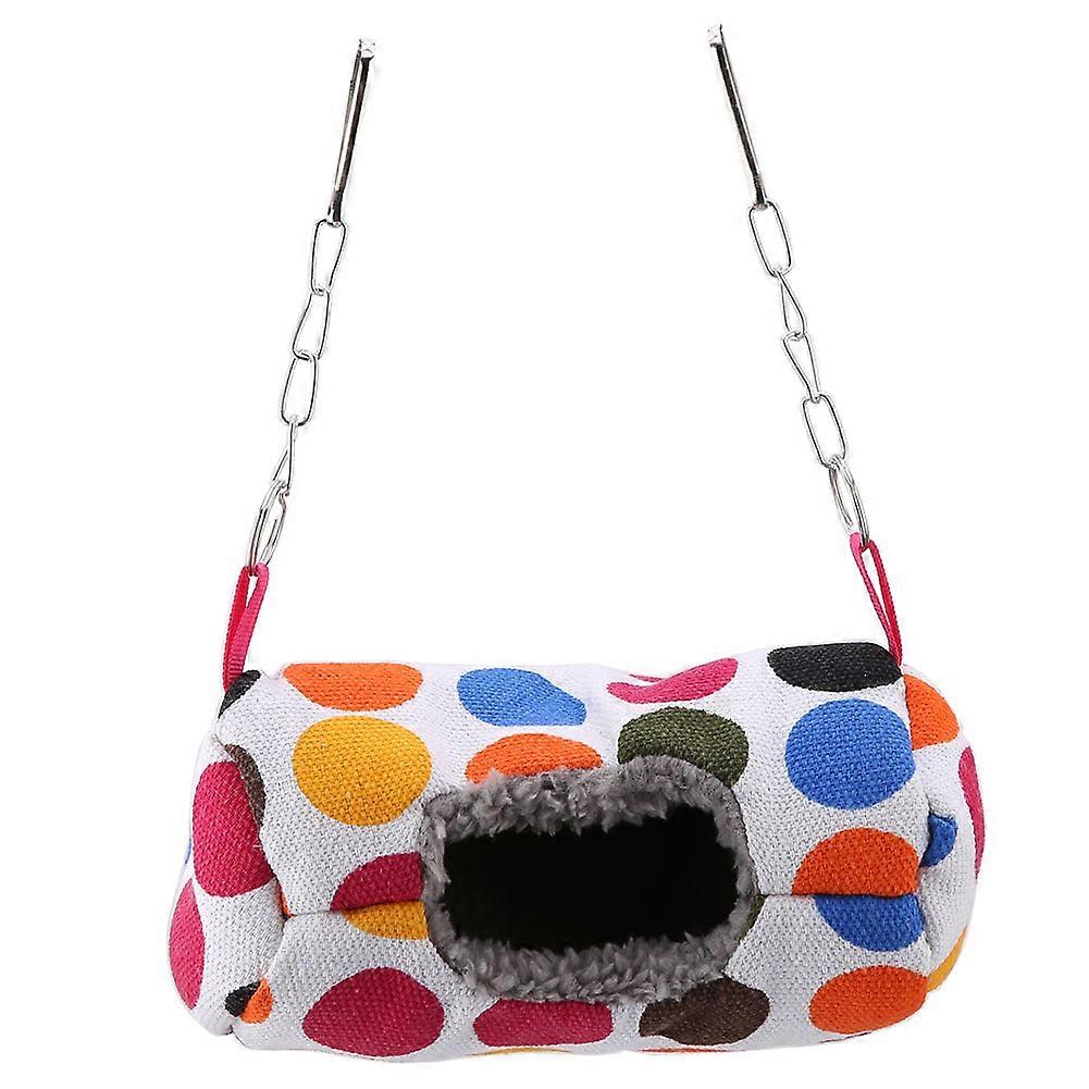 Warm, Soft Plush Parrot Hammock: Hanging Cylindrical Bird Nest
