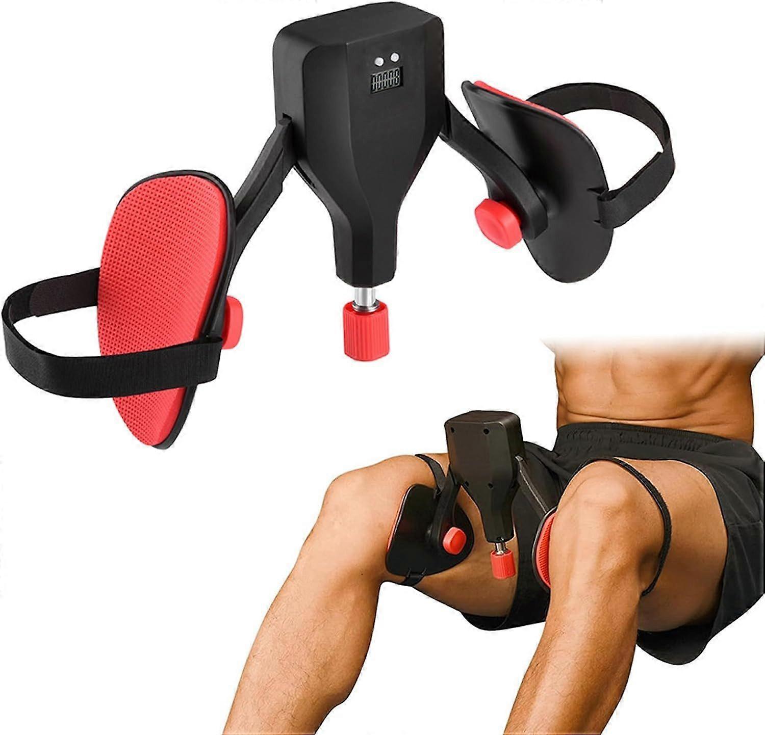 Pelvic Floor Exerciser Thigh Exerciser 0-77 lbs Adjustable Resistance Black, Home Fitness Equipment