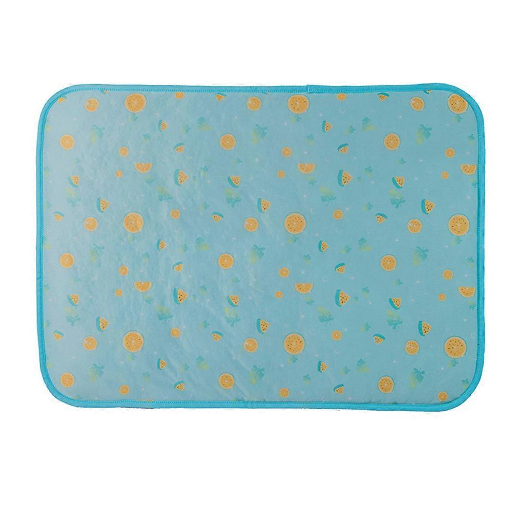 Pet Cooling Mat For Indoor Use, Japanese Cold-Sensing Technology Mesh Breathable Bottom For Dog Cat, Foldable Ice Silk Pad Easy Storage