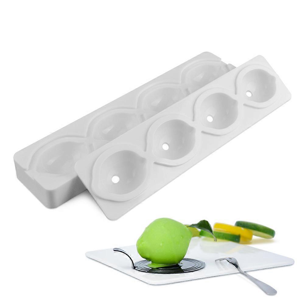 4-håligheters citronformade kakformar silikonmousseformar muffinsformar