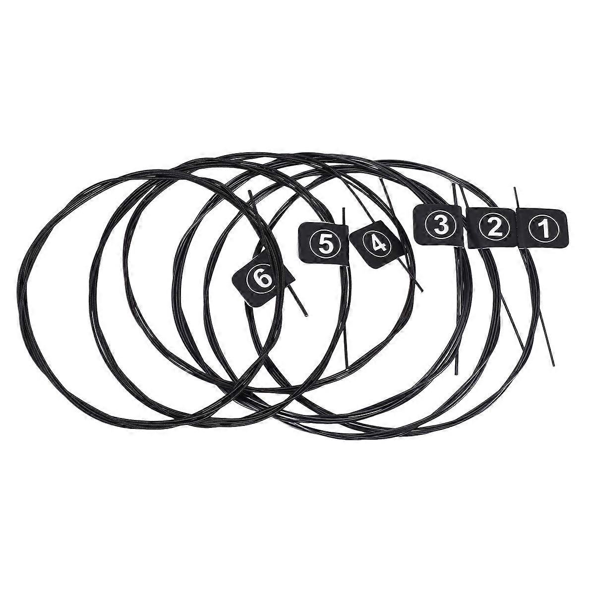 6pcs/set NX35-C Full Set Black Nylon Classical Guitar Strings
