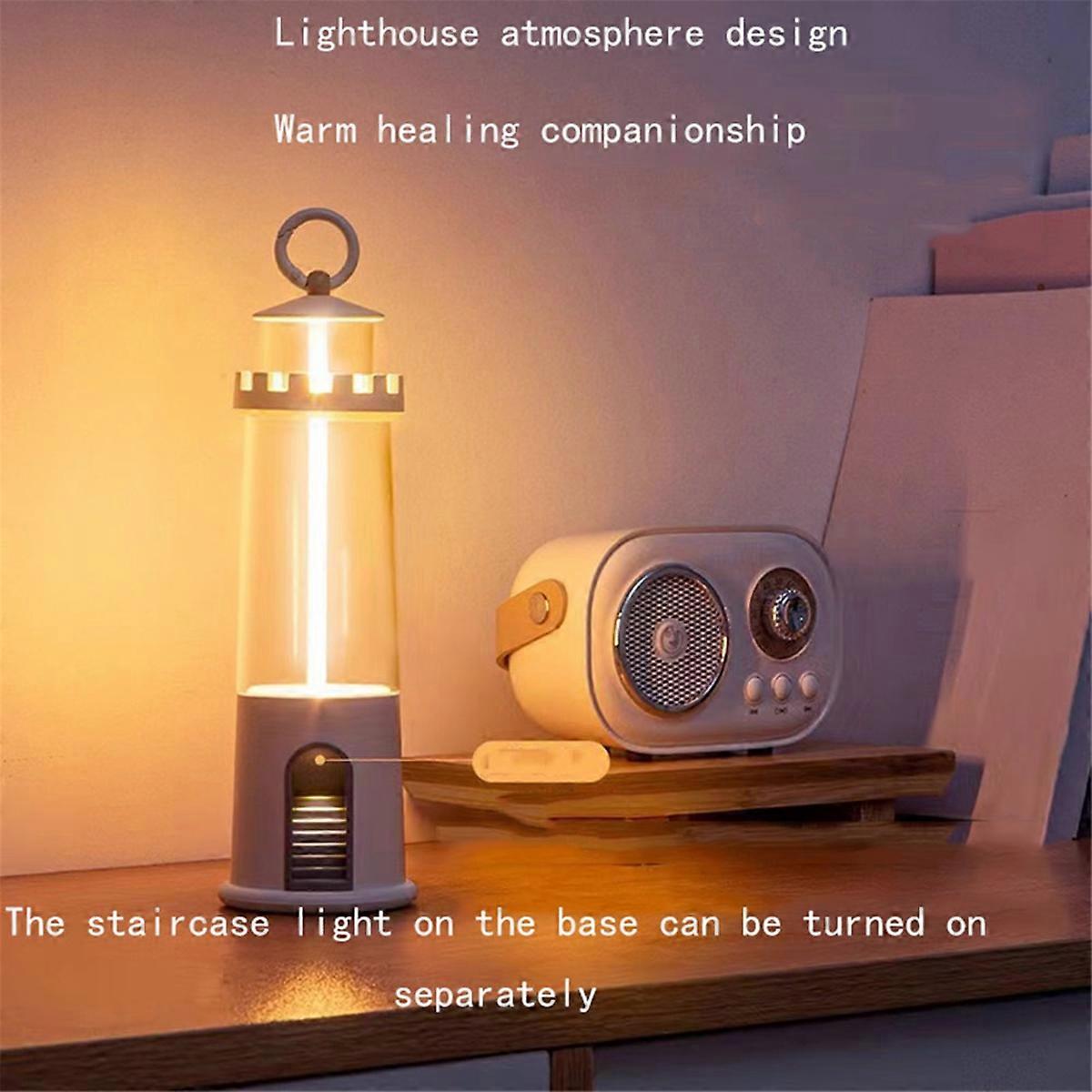Three Layer Lighting Lighthouse Camping Maglev Atmosphere Black