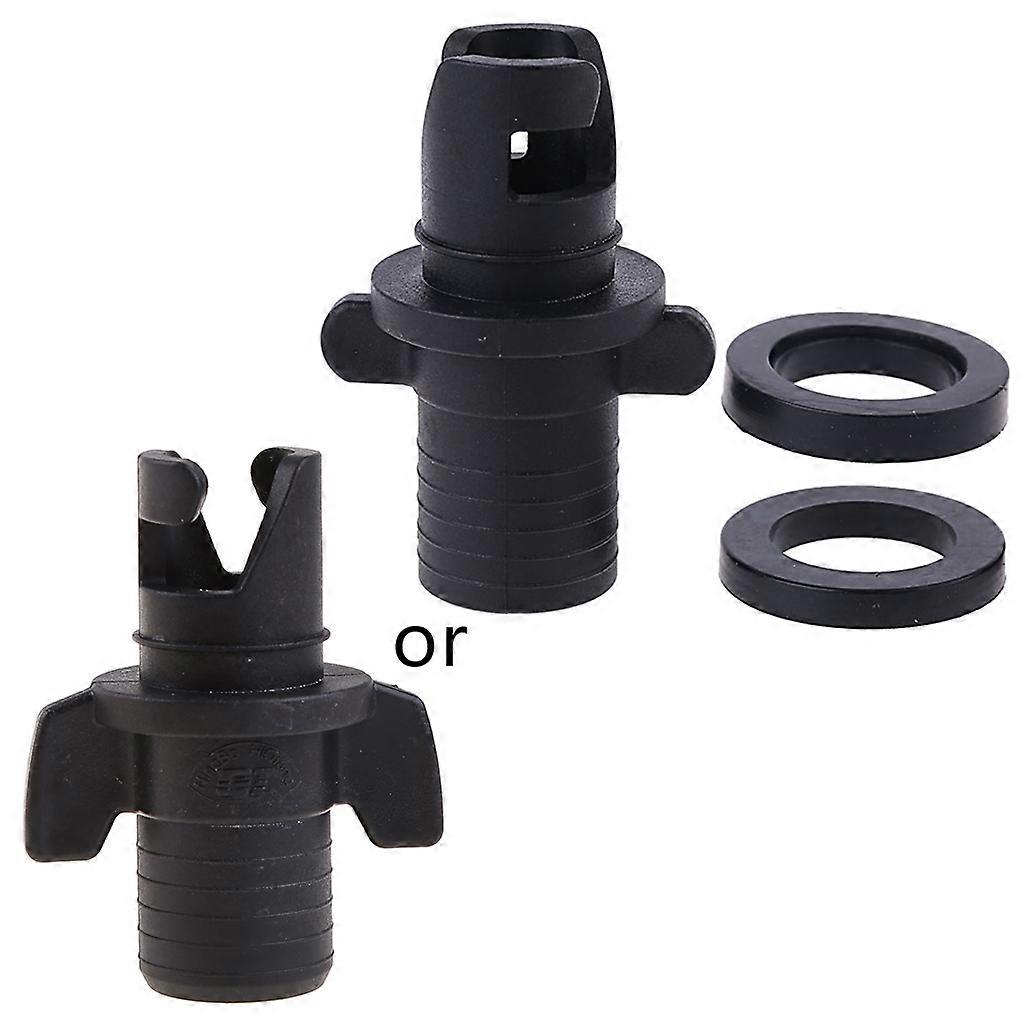 Kayak Air Foot Pump Hose Adapter for Valve Connector Inflatable Boat Air for Valve Hose Adapter Kayak Accessorie for Row Black