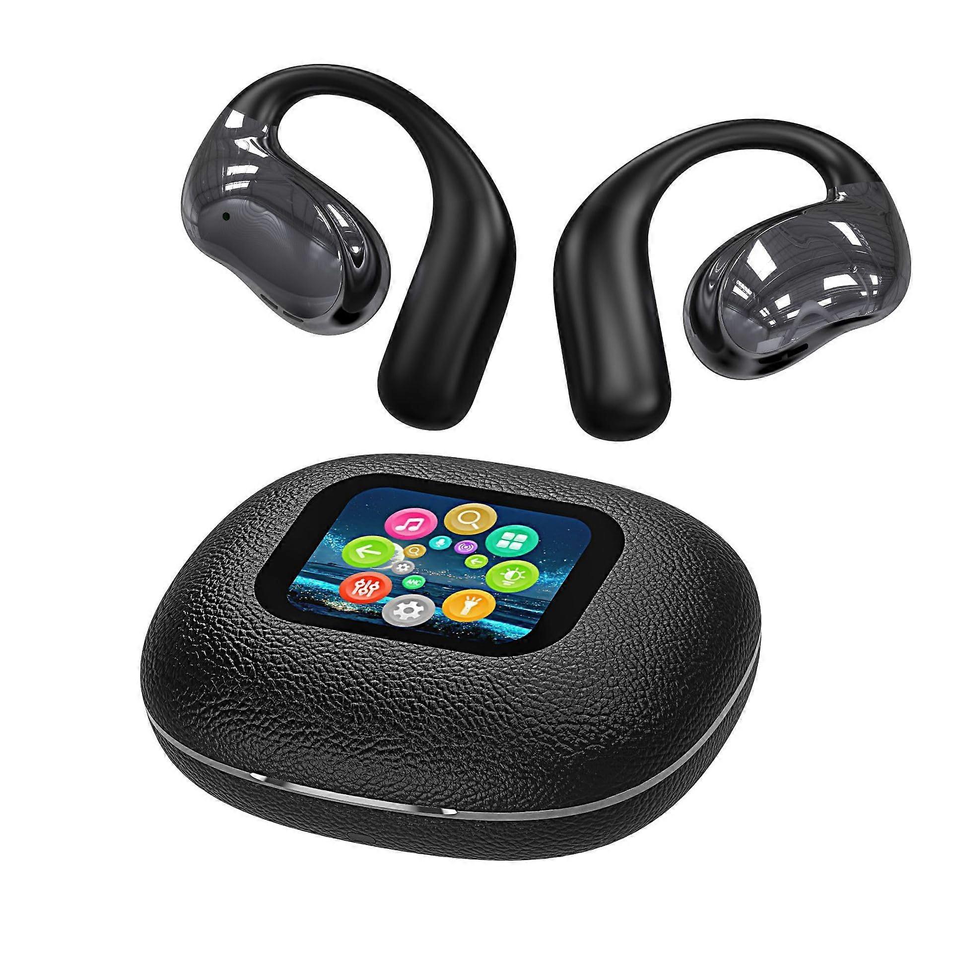 Bluetooth Headset with Luxury Leather Texture, Ultra-Long Battery Life, Wireless Design, and Comfortable Fit