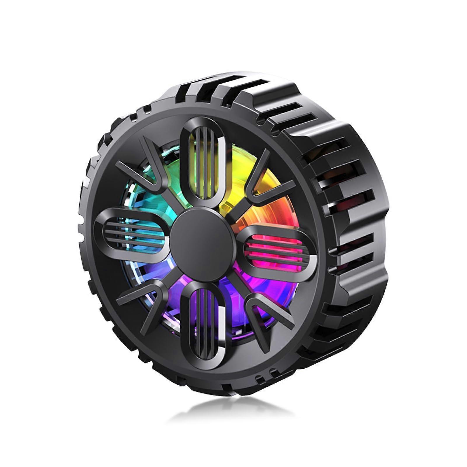 Mobile Phone Cooler Rechargeable Semiconductor Cooler With LED Light, Universal Magnetic Phone Cooling Fan For Gaming